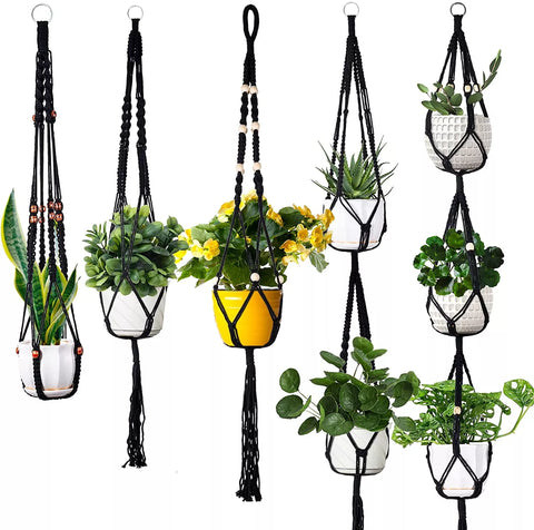 Macrame handmade plant hanger baskets