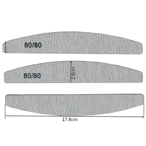 Double Sided Half Moon Nail File