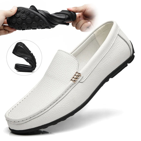 White Loafer Men Shoes