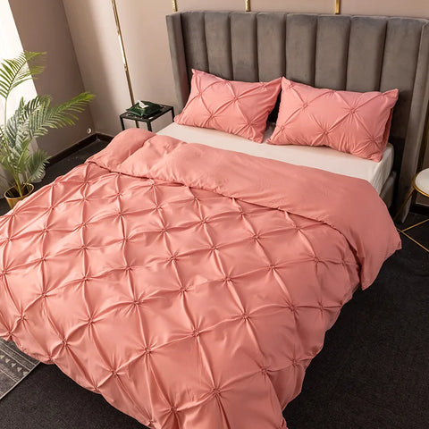 3D Pinch Pleated Duvet Cover