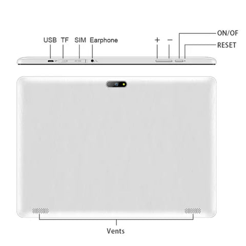 Tablet with screen size 10 inches