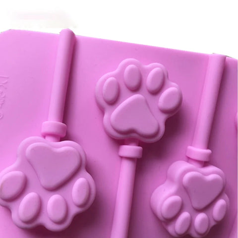 6 Holes 3D Cat Dog Paw Shape