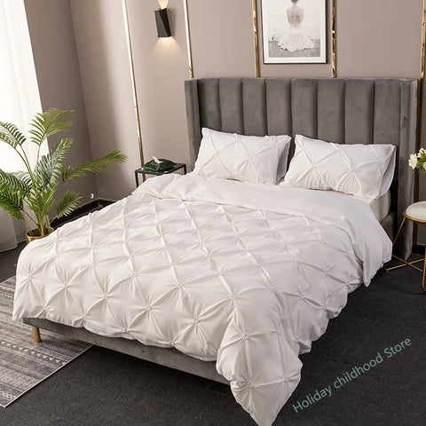 3D Pinch Pleated Duvet Cover