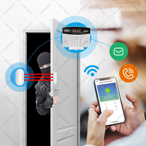 Alarm System Wireless Wired Detector